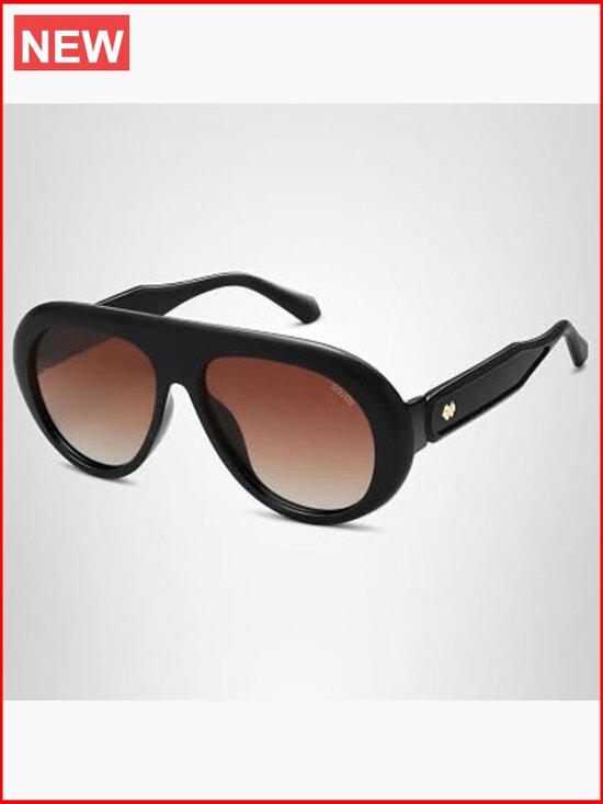 Oversized Polarized Aviator Sunglasses UV Protection main image 6
